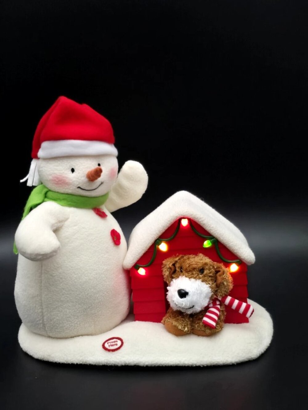 Hallmark 2011 Jingle Pals Deck the Halls Duo Techno Plush Animated Snowman